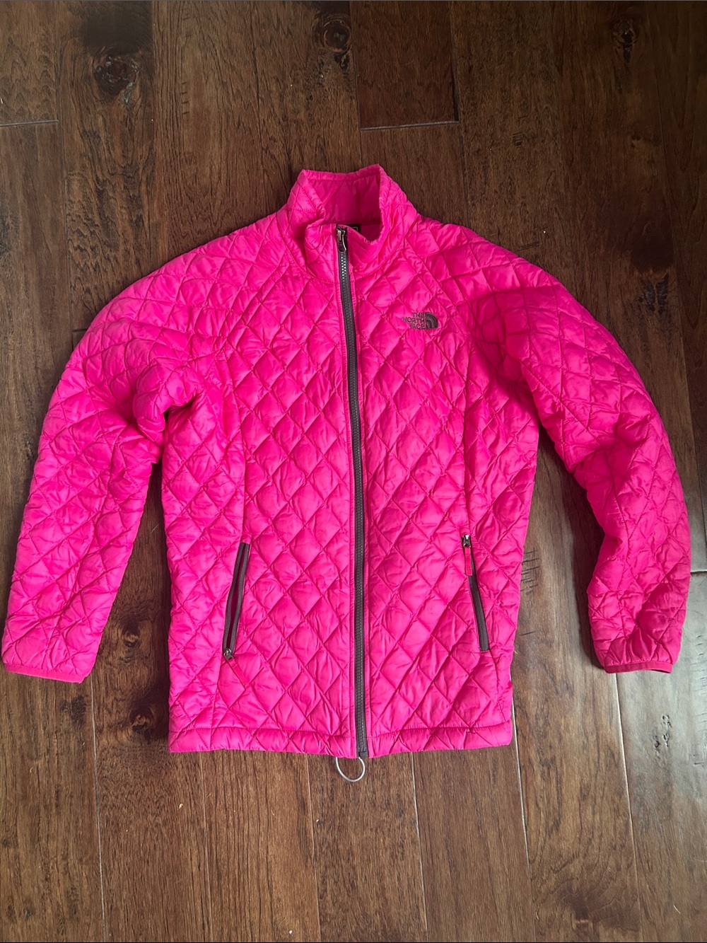 The North Face Girls' size XL 18 Hot Pink Quilted Puffer Jacket